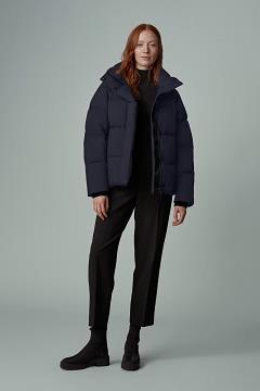 Chamarras Canada Goose Mujer México - Junction Abrigos Black Label Azul Marino XR1049678